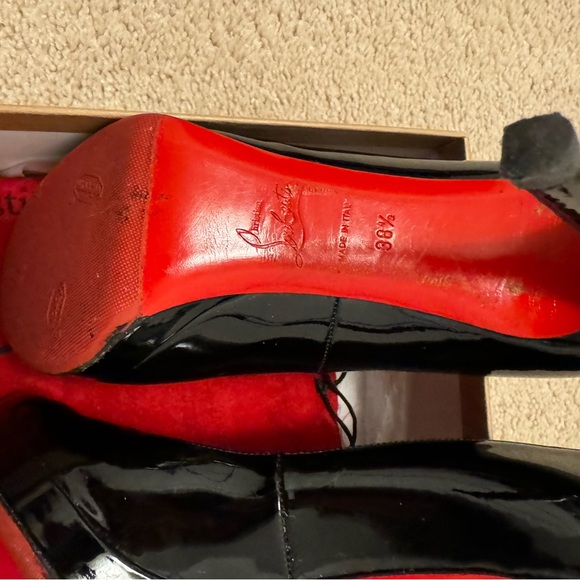 Authentic Christian Louboutin Simple Pump 100 Patent Calf with Box and Dust Bag